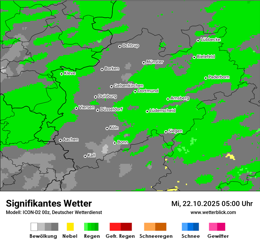 Modellkarten Signifikantes Wetter