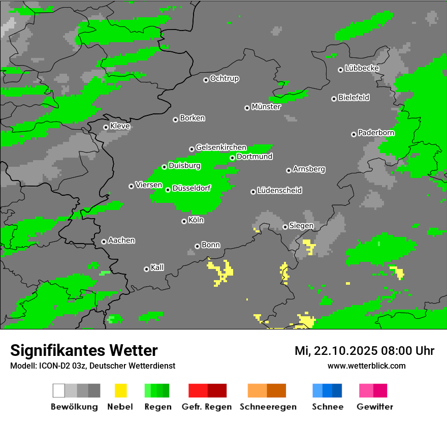 Modellkarten Signifikantes Wetter