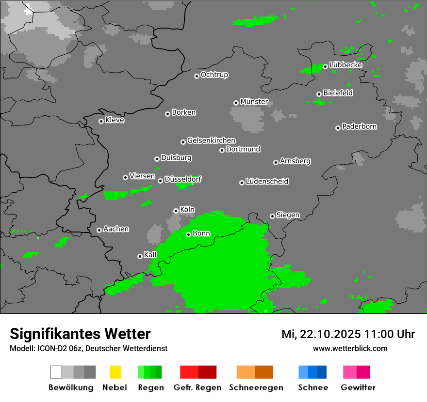 Modellkarten Signifikantes Wetter