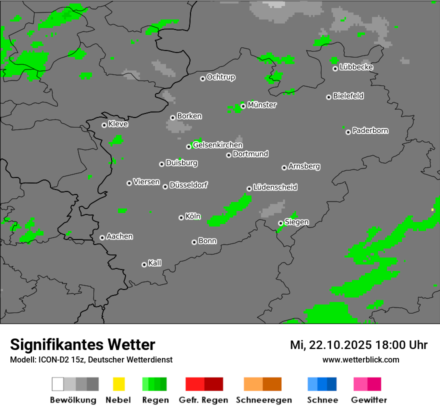 Modellkarten Signifikantes Wetter