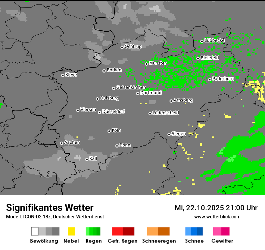 Modellkarten Signifikantes Wetter