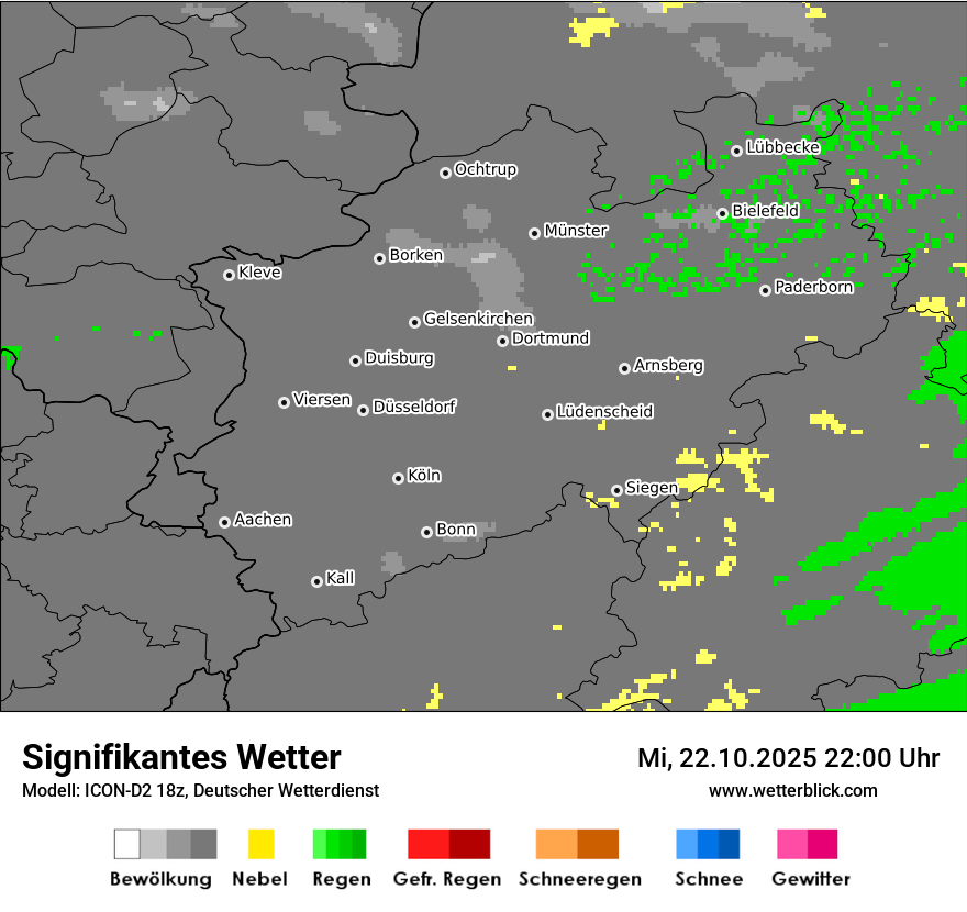 Modellkarten Signifikantes Wetter