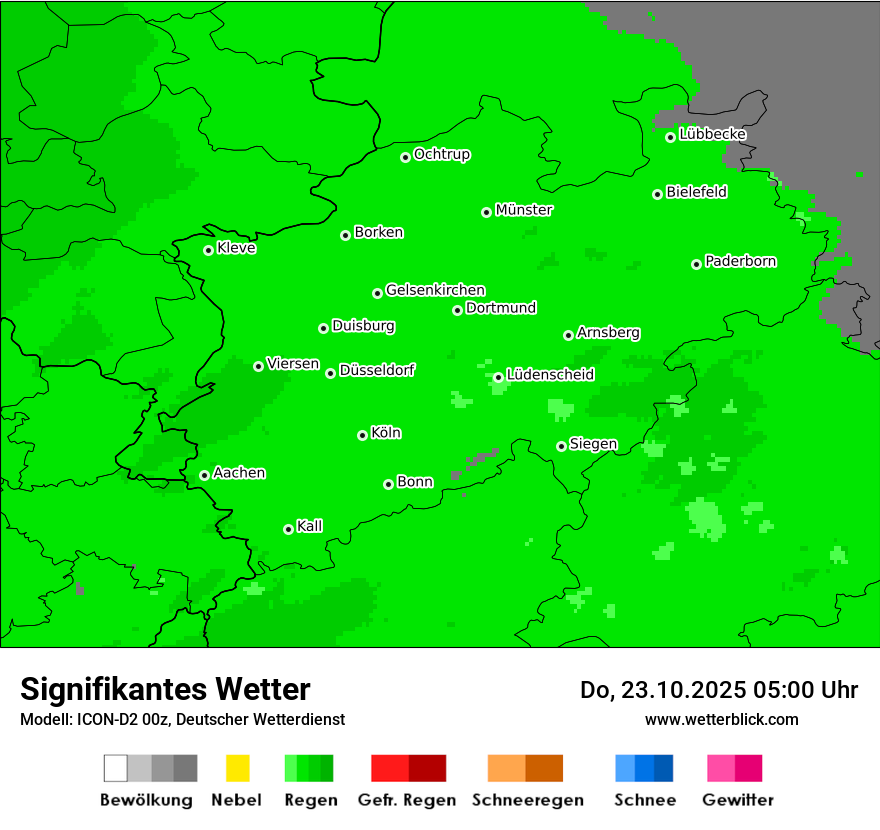 Modellkarten Signifikantes Wetter