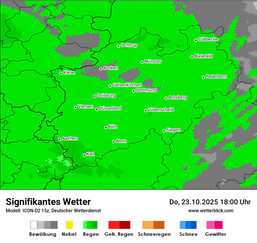 Modellkarten Signifikantes Wetter