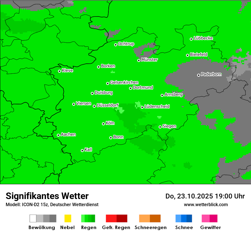 Modellkarten Signifikantes Wetter