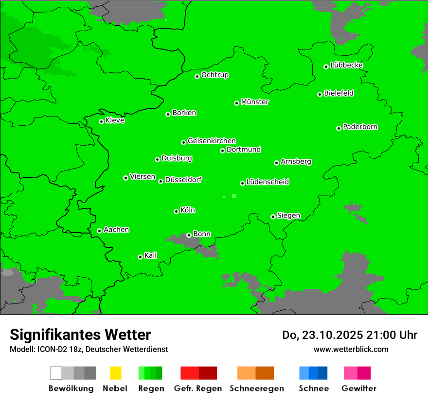 Modellkarten Signifikantes Wetter
