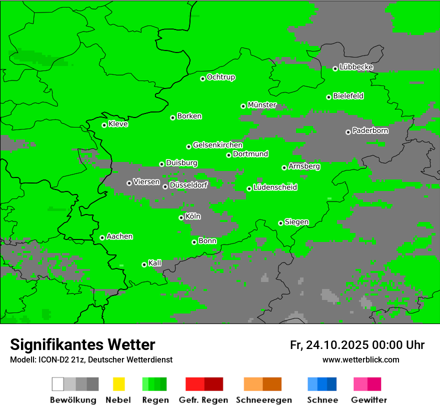 Modellkarten Signifikantes Wetter