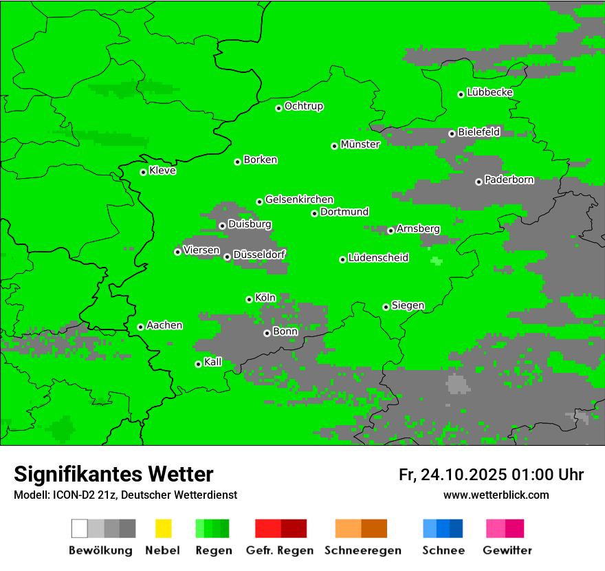 Modellkarten Signifikantes Wetter