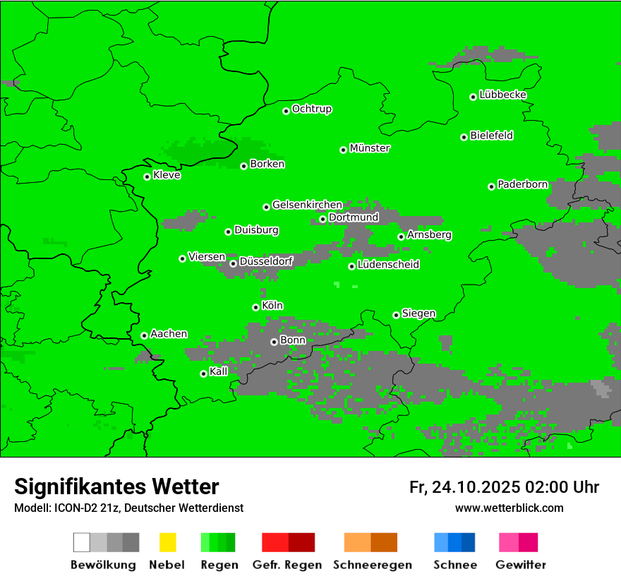 Modellkarten Signifikantes Wetter