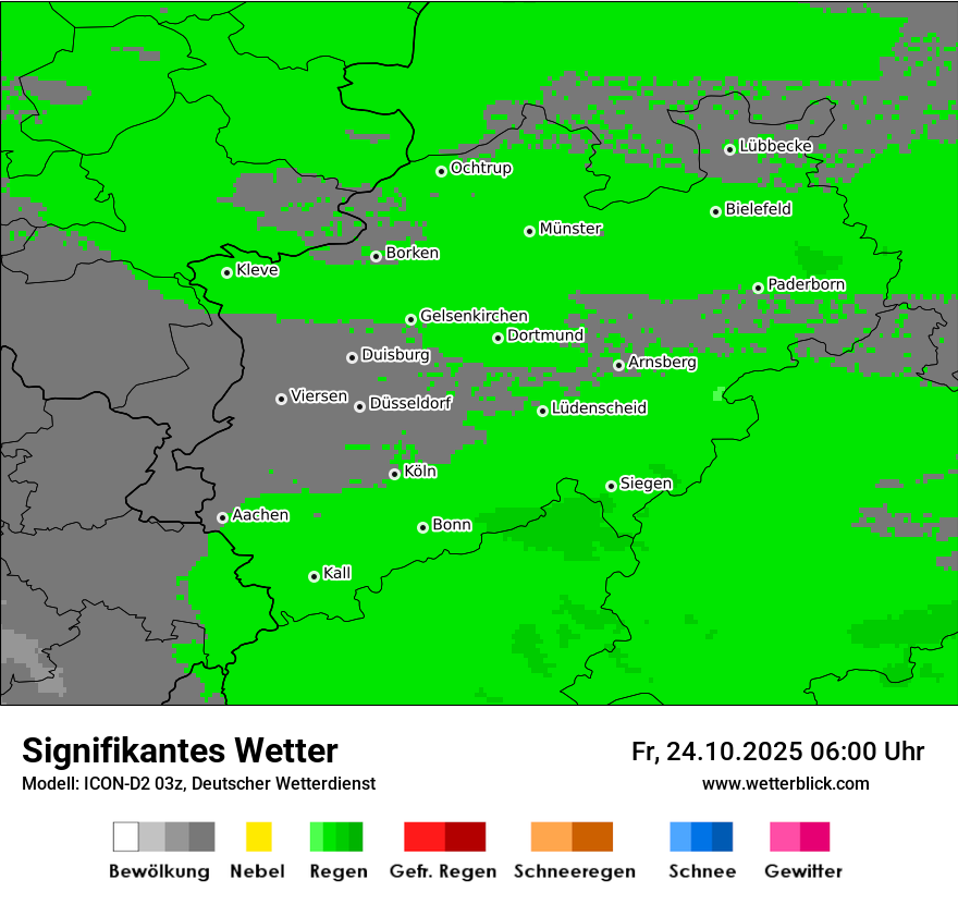 Modellkarten Signifikantes Wetter