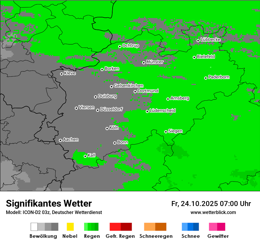 Modellkarten Signifikantes Wetter