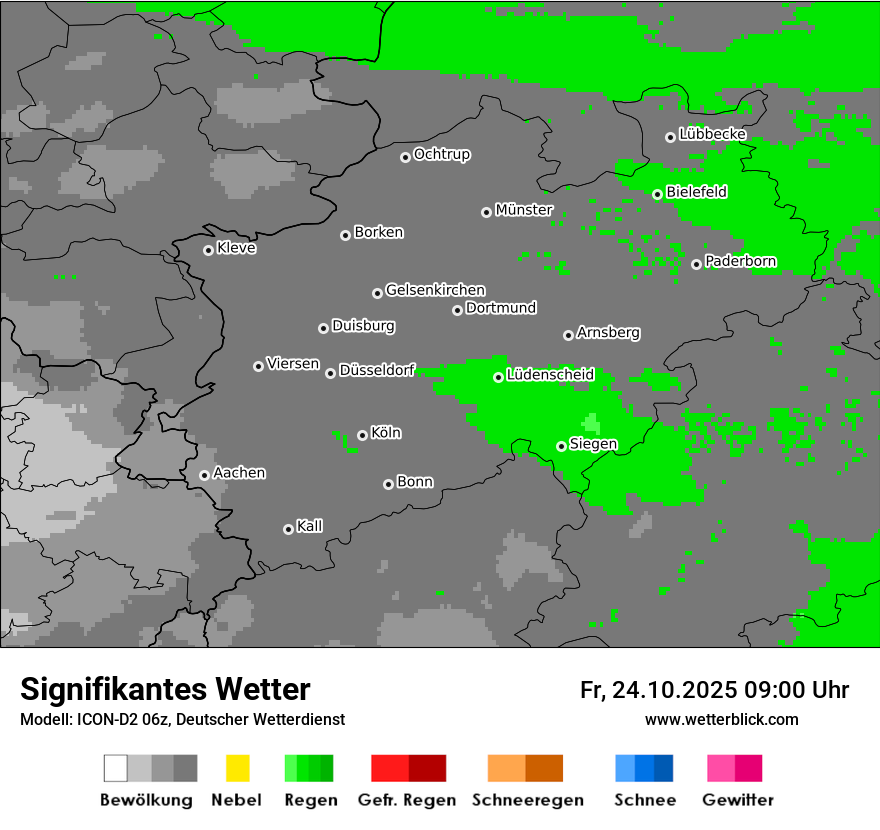 Modellkarten Signifikantes Wetter