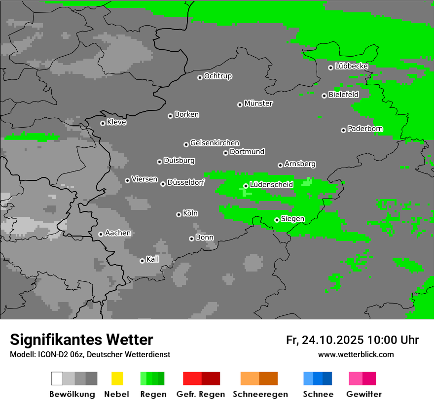 Modellkarten Signifikantes Wetter