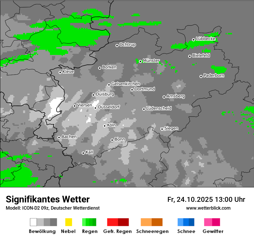 Modellkarten Signifikantes Wetter