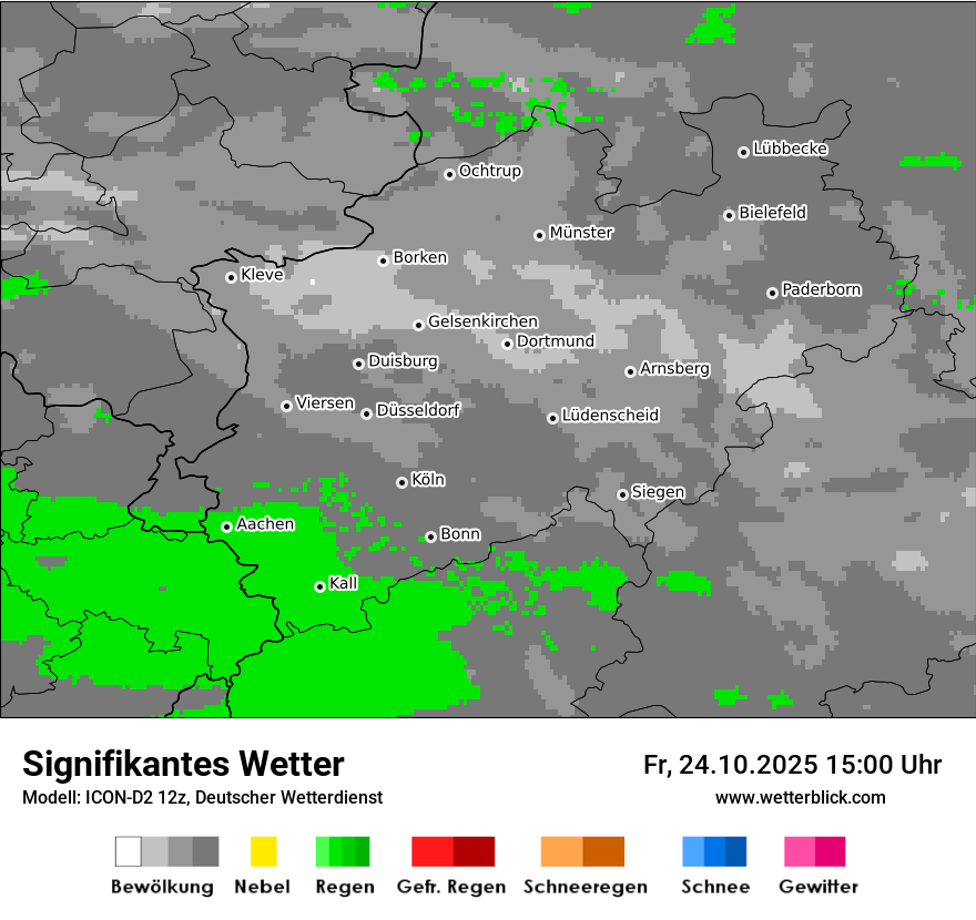 Modellkarten Signifikantes Wetter