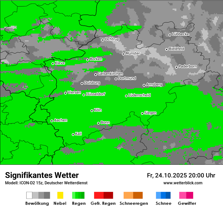 Modellkarten Signifikantes Wetter