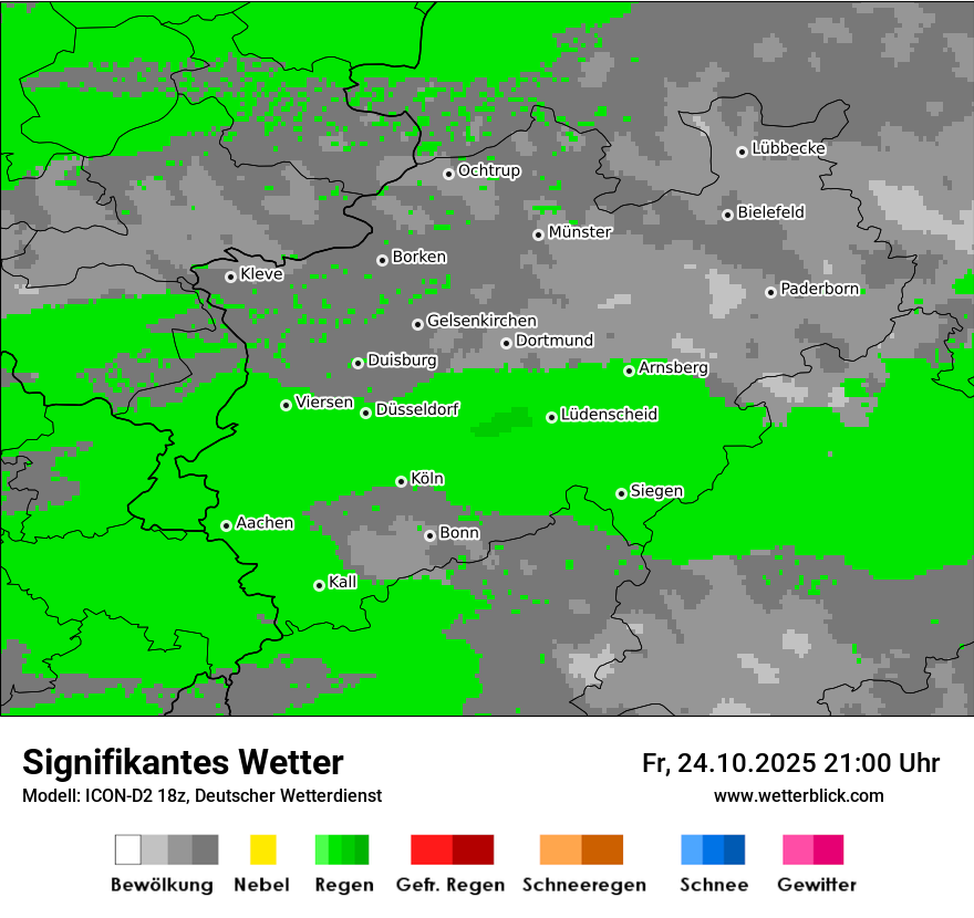 Modellkarten Signifikantes Wetter