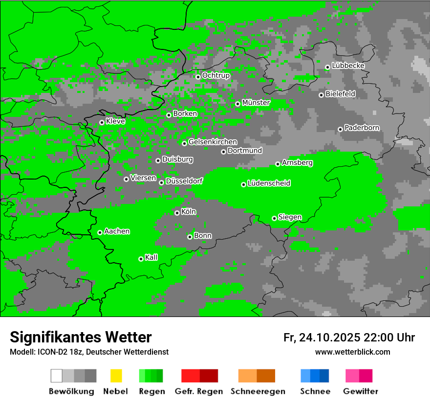 Modellkarten Signifikantes Wetter
