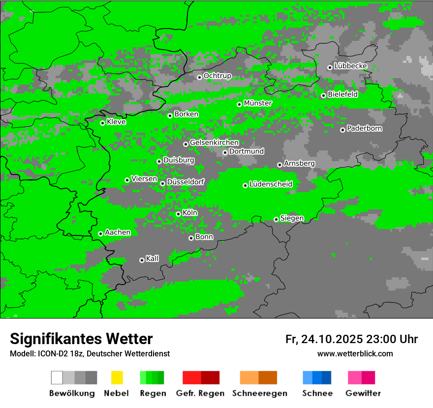 Modellkarten Signifikantes Wetter