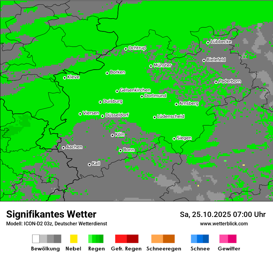 Modellkarten Signifikantes Wetter
