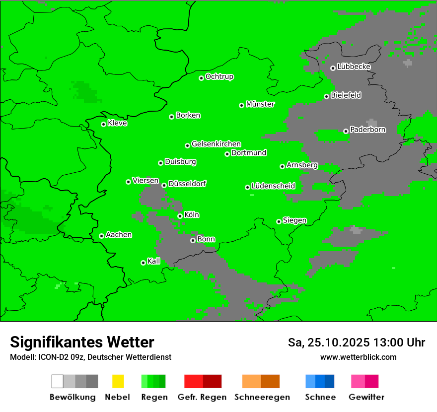 Modellkarten Signifikantes Wetter