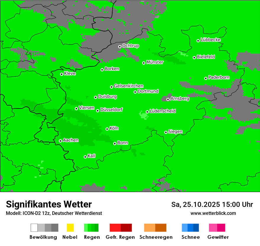 Modellkarten Signifikantes Wetter