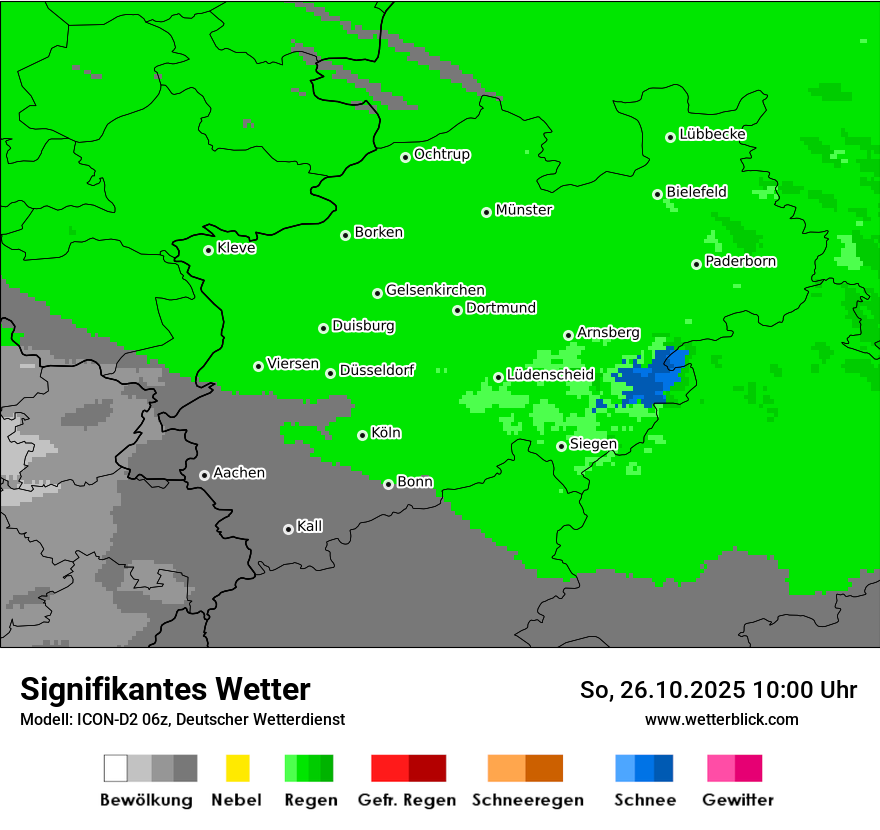 Modellkarten Signifikantes Wetter