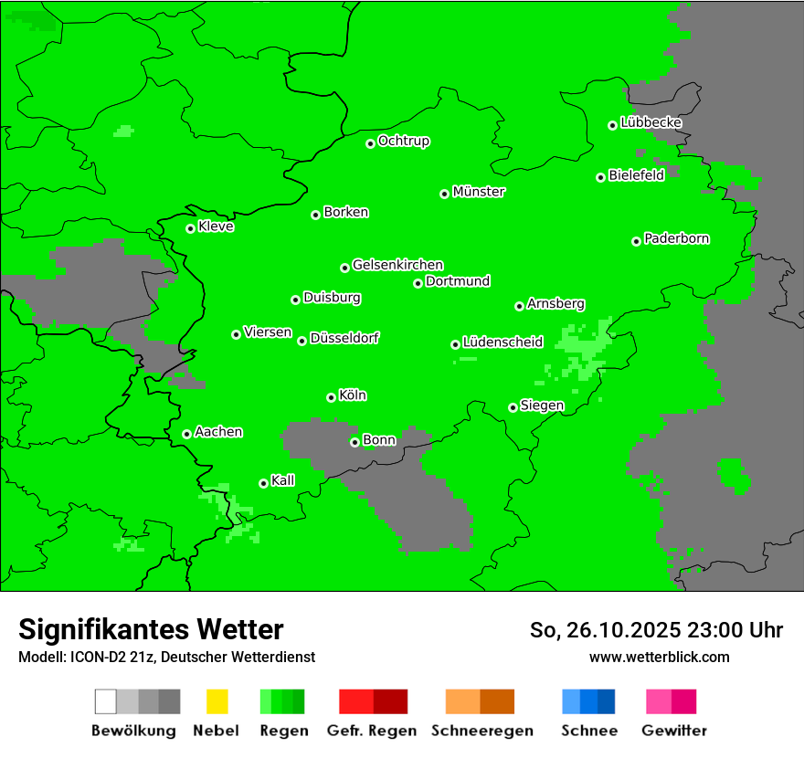 Modellkarten Signifikantes Wetter