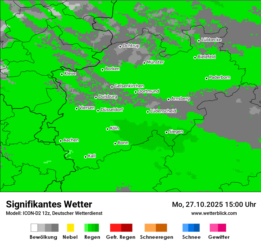 Modellkarten Signifikantes Wetter