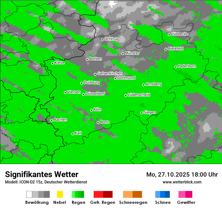 Modellkarten Signifikantes Wetter