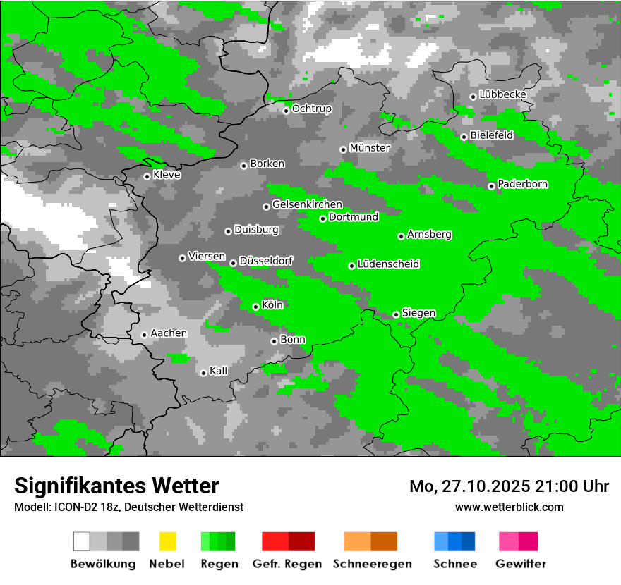 Modellkarten Signifikantes Wetter