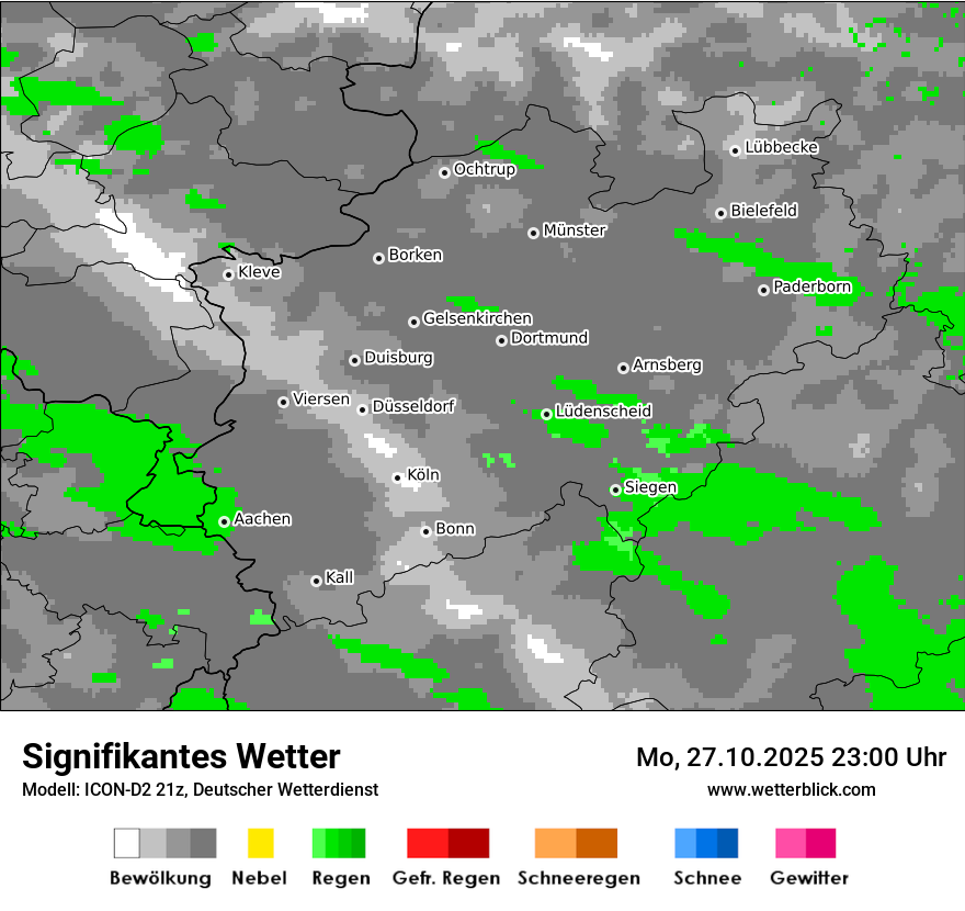 Modellkarten Signifikantes Wetter