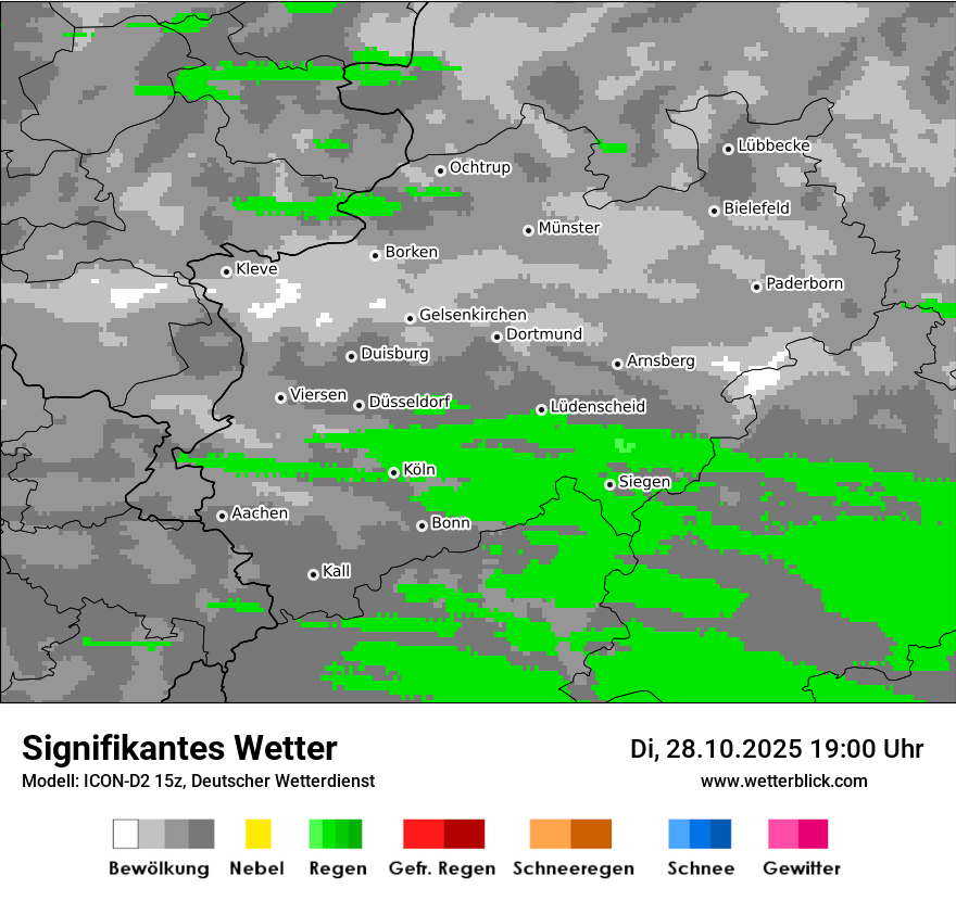 Modellkarten Signifikantes Wetter