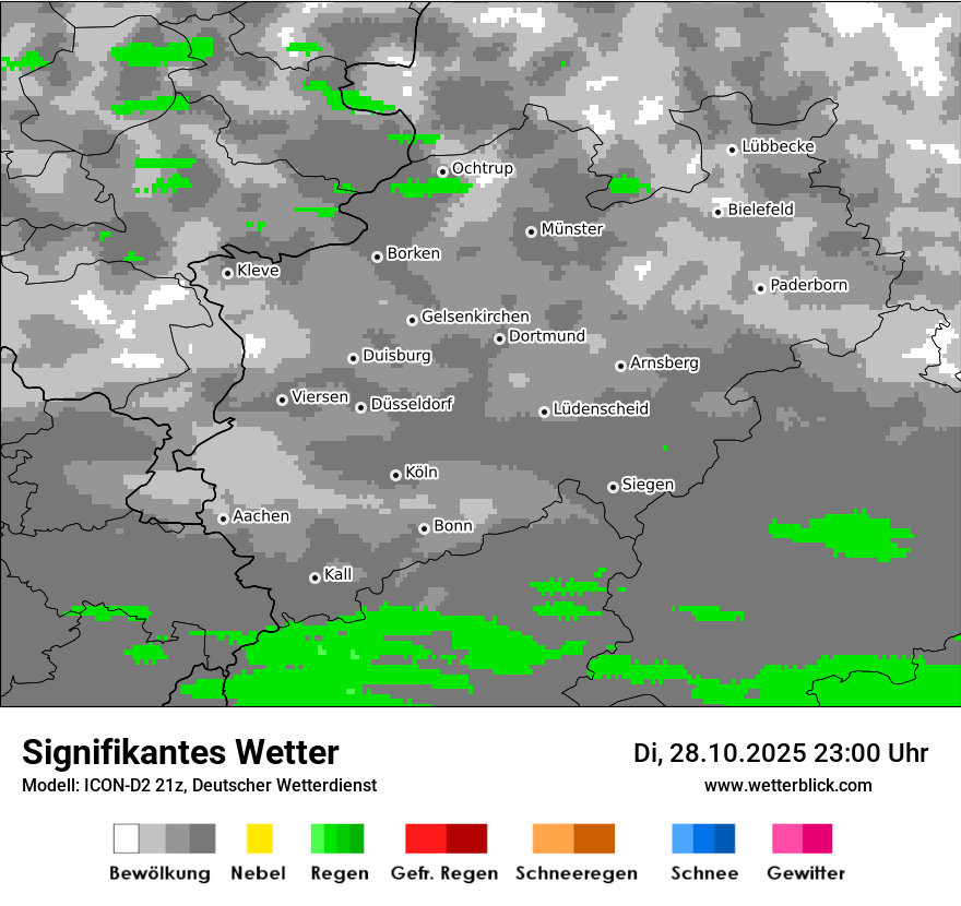 Modellkarten Signifikantes Wetter