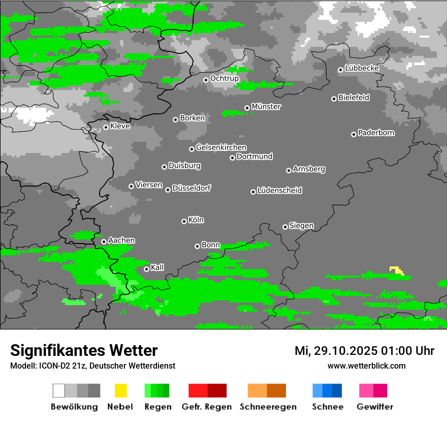 Modellkarten Signifikantes Wetter