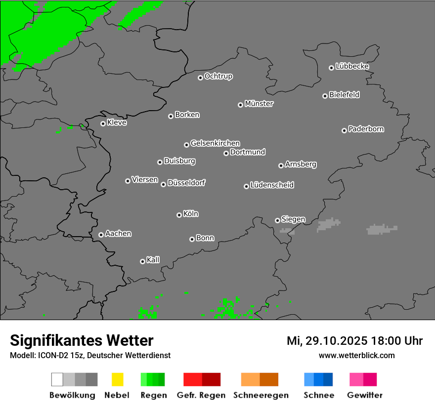 Modellkarten Signifikantes Wetter