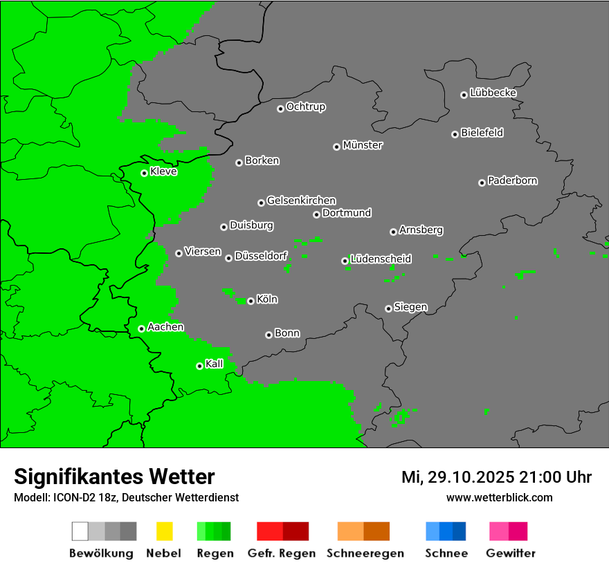 Modellkarten Signifikantes Wetter