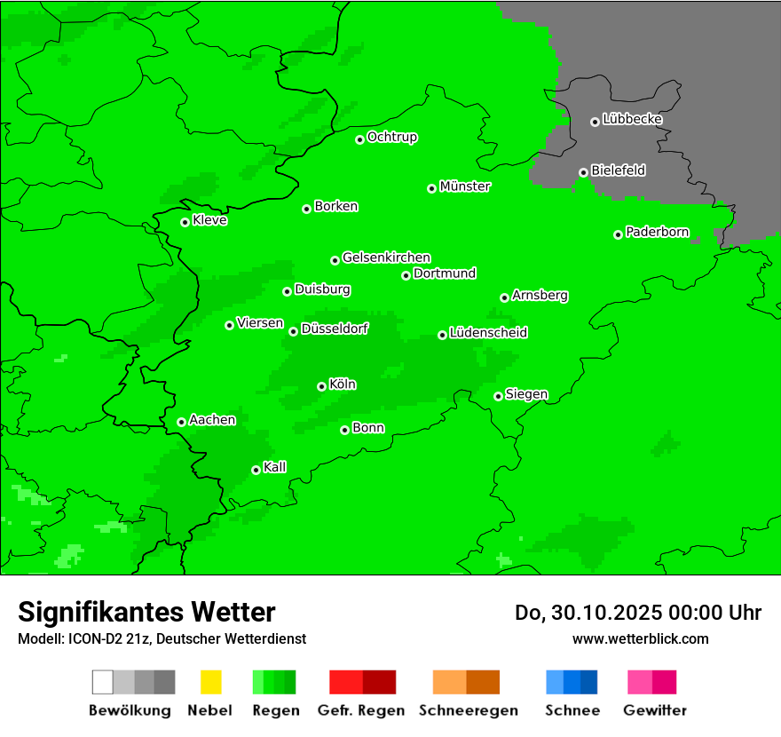 Modellkarten Signifikantes Wetter