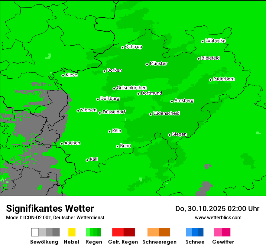 Modellkarten Signifikantes Wetter