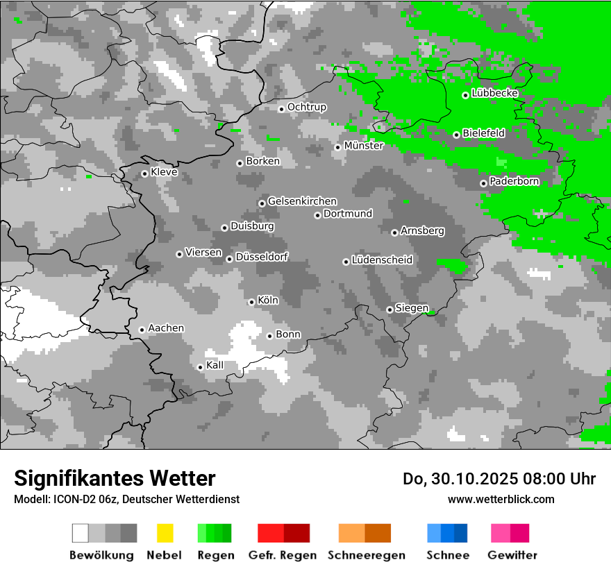 Modellkarten Signifikantes Wetter