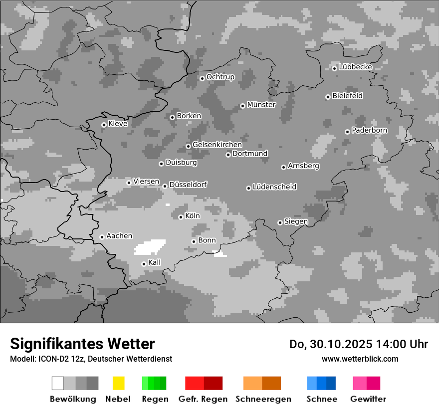 Modellkarten Signifikantes Wetter