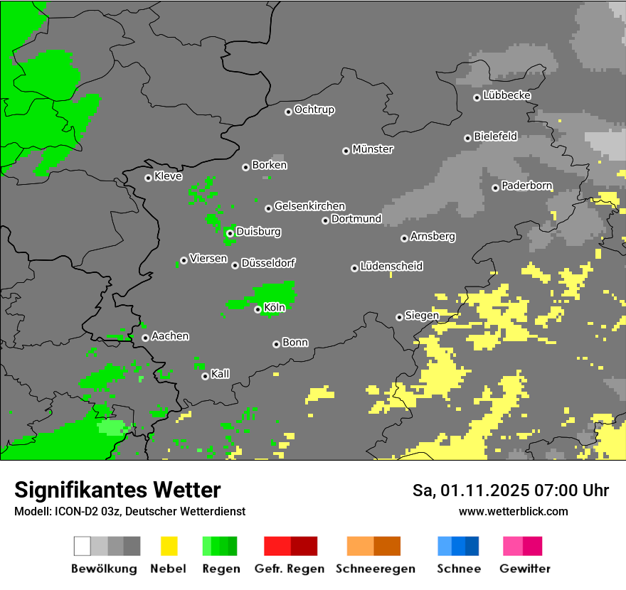 Modellkarten Signifikantes Wetter