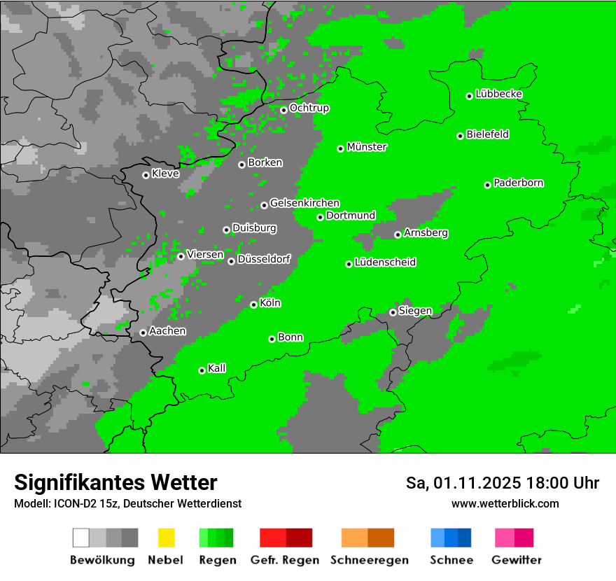Modellkarten Signifikantes Wetter