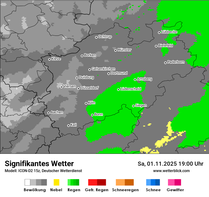 Modellkarten Signifikantes Wetter