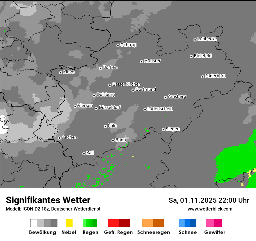 Modellkarten Signifikantes Wetter