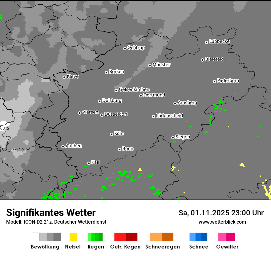 Modellkarten Signifikantes Wetter
