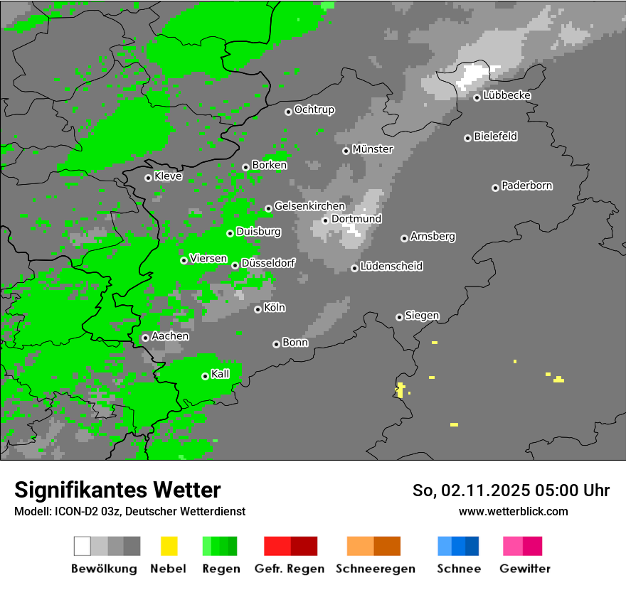Modellkarten Signifikantes Wetter