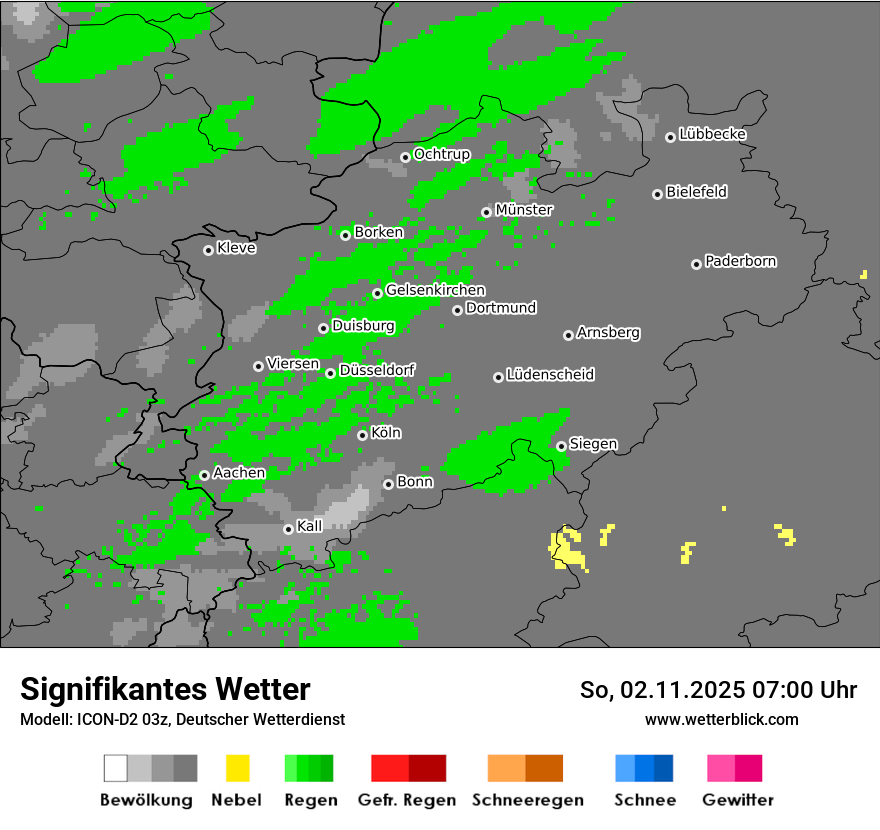 Modellkarten Signifikantes Wetter