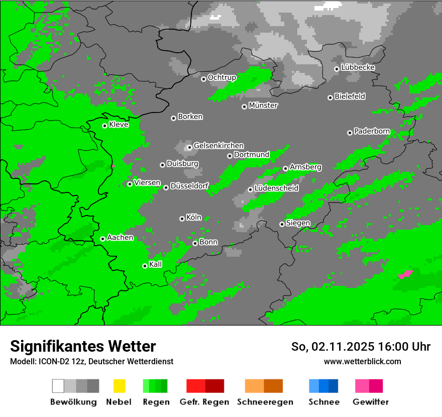 Modellkarten Signifikantes Wetter