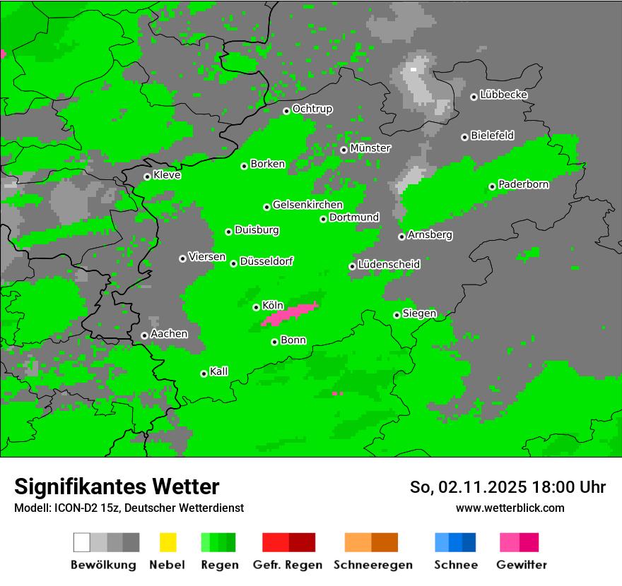 Modellkarten Signifikantes Wetter
